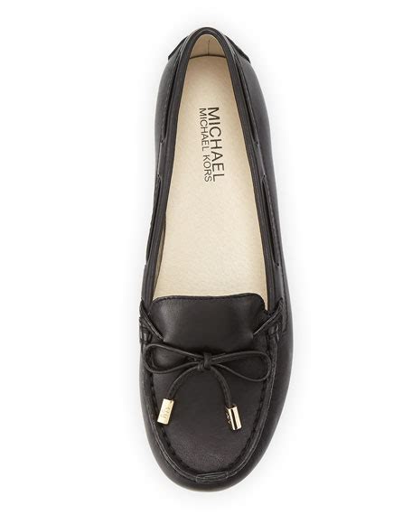 michael kors daisy loafers black|Michael Kors Ladies 8.5 Daisy Black Suede Bow Moc.